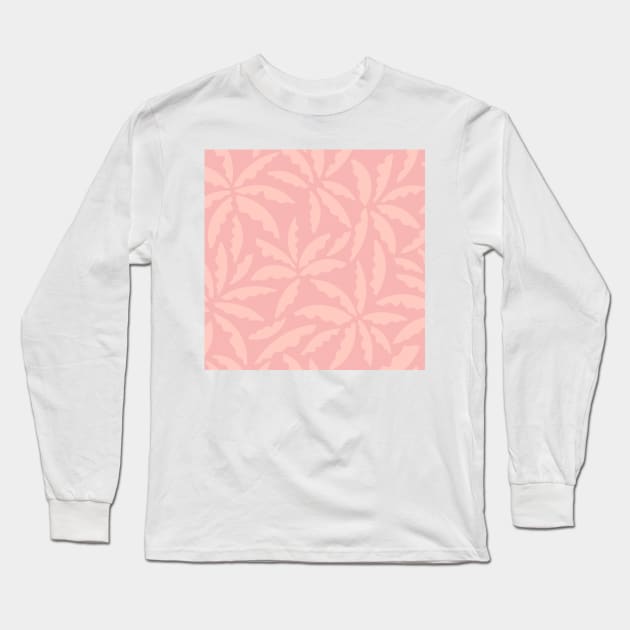 Palms in Blush Pink Long Sleeve T-Shirt by matise